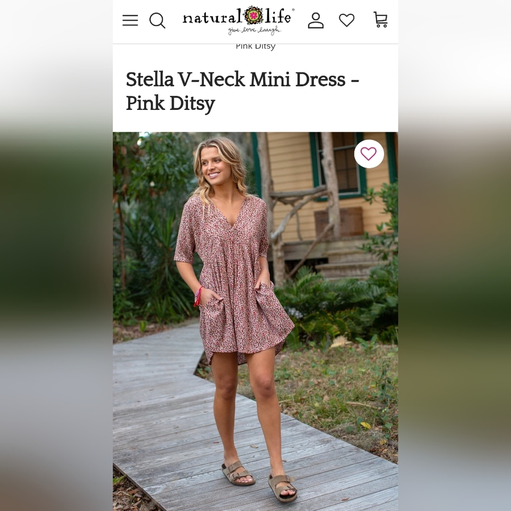 Natural Life Stella V-Neck dress
